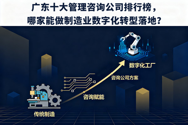 廣東十大管理咨詢公司排行榜，哪家能做制造業(yè)數(shù)字化轉型落地？